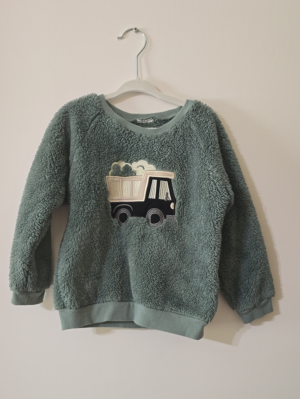 George Green Sherpa Hoodie with Truck Patch